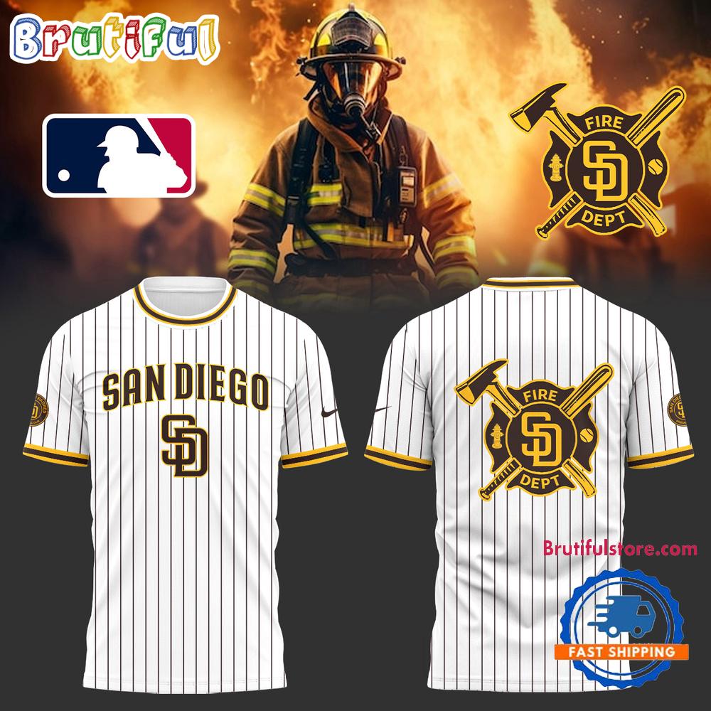 San Diego Padres Firefighter Appreciation Night Hoodie T-Shirt