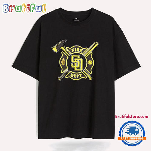 San Diego Padres Firefighter Fire Dept T Shirt