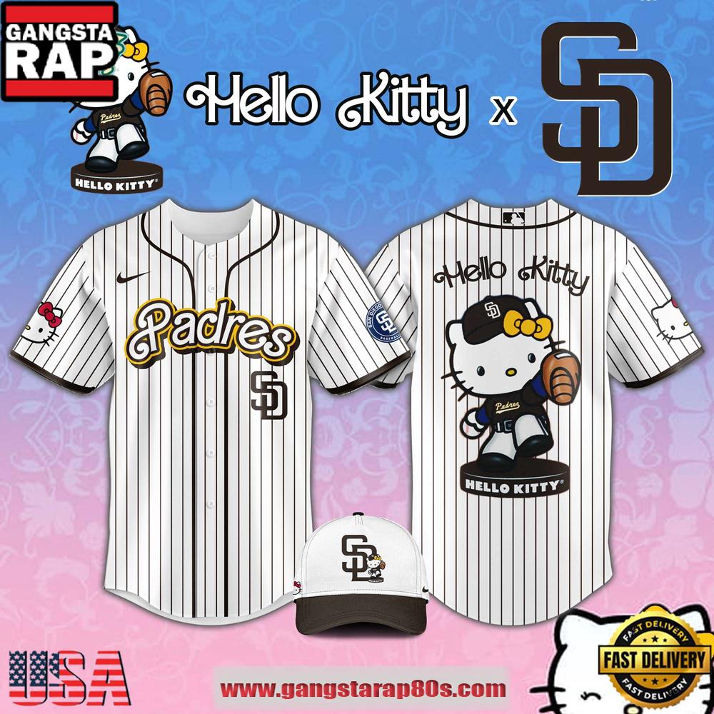 San Diego Padres Hello Kitty Night 2026 MLB Baseball Jersey Shirt