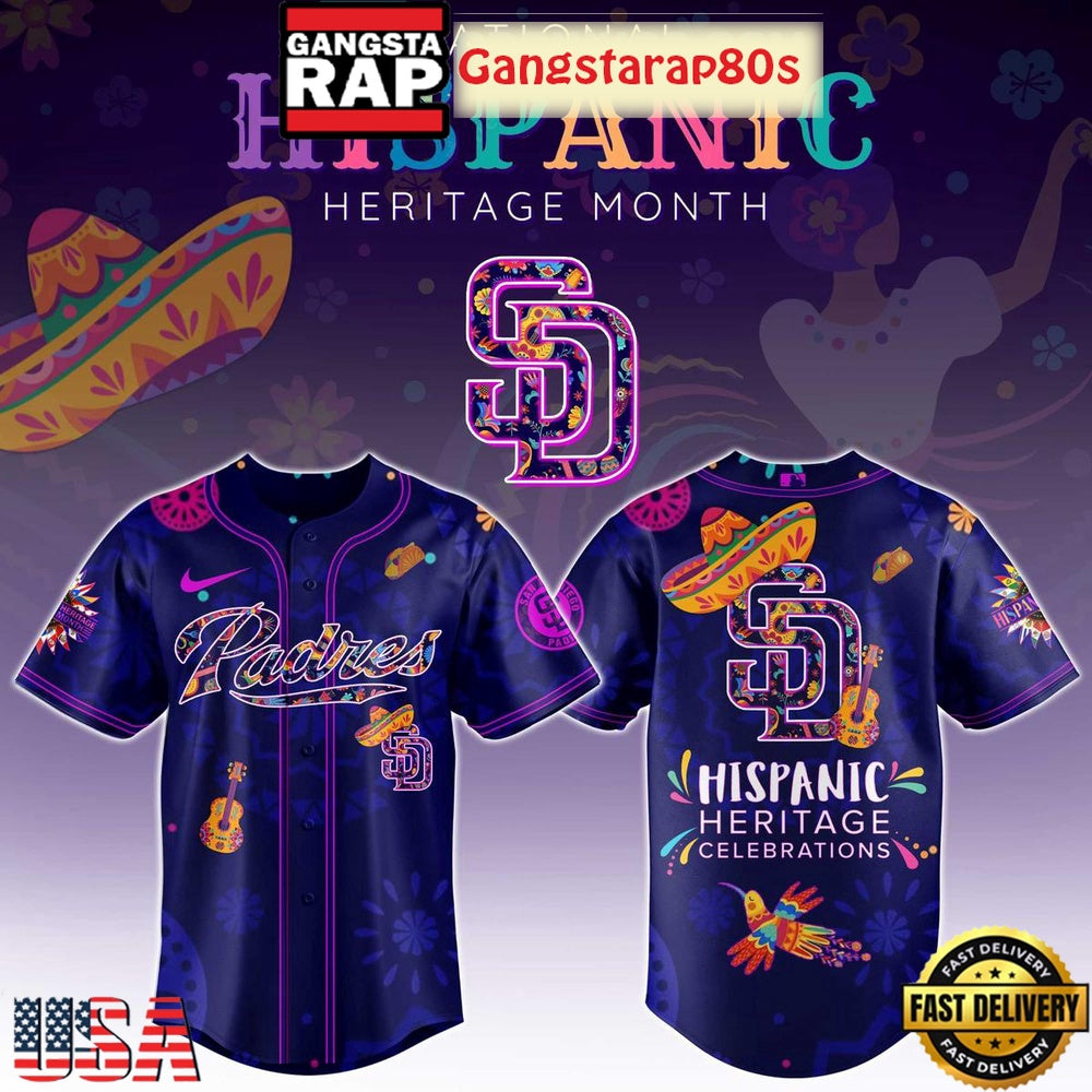 San Diego Padres Hispanic Heritage Celebrations 2025 Unique Design Baseball Jersey