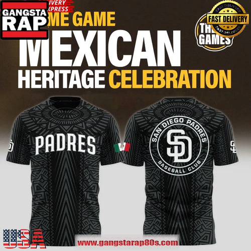 San Diego Padres Mexican Heritage Celebration 2025 Unisex T Shirt