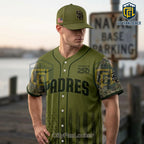 San Diego Padres Military Appreciation 2026 America 250 Baseball Jersey