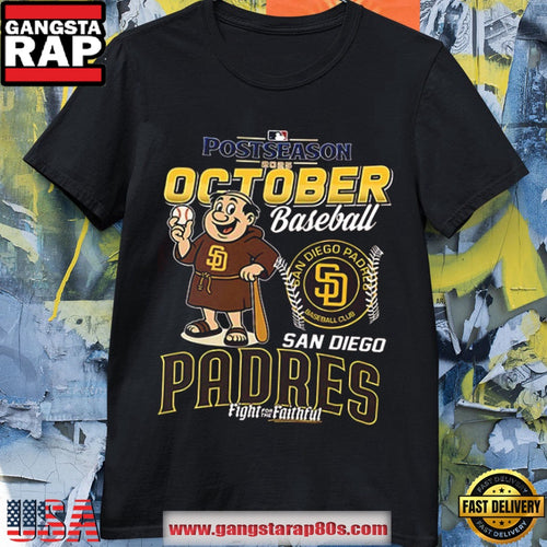 San Diego Padres October 2025 MLB Postseason Mascot T Shirt