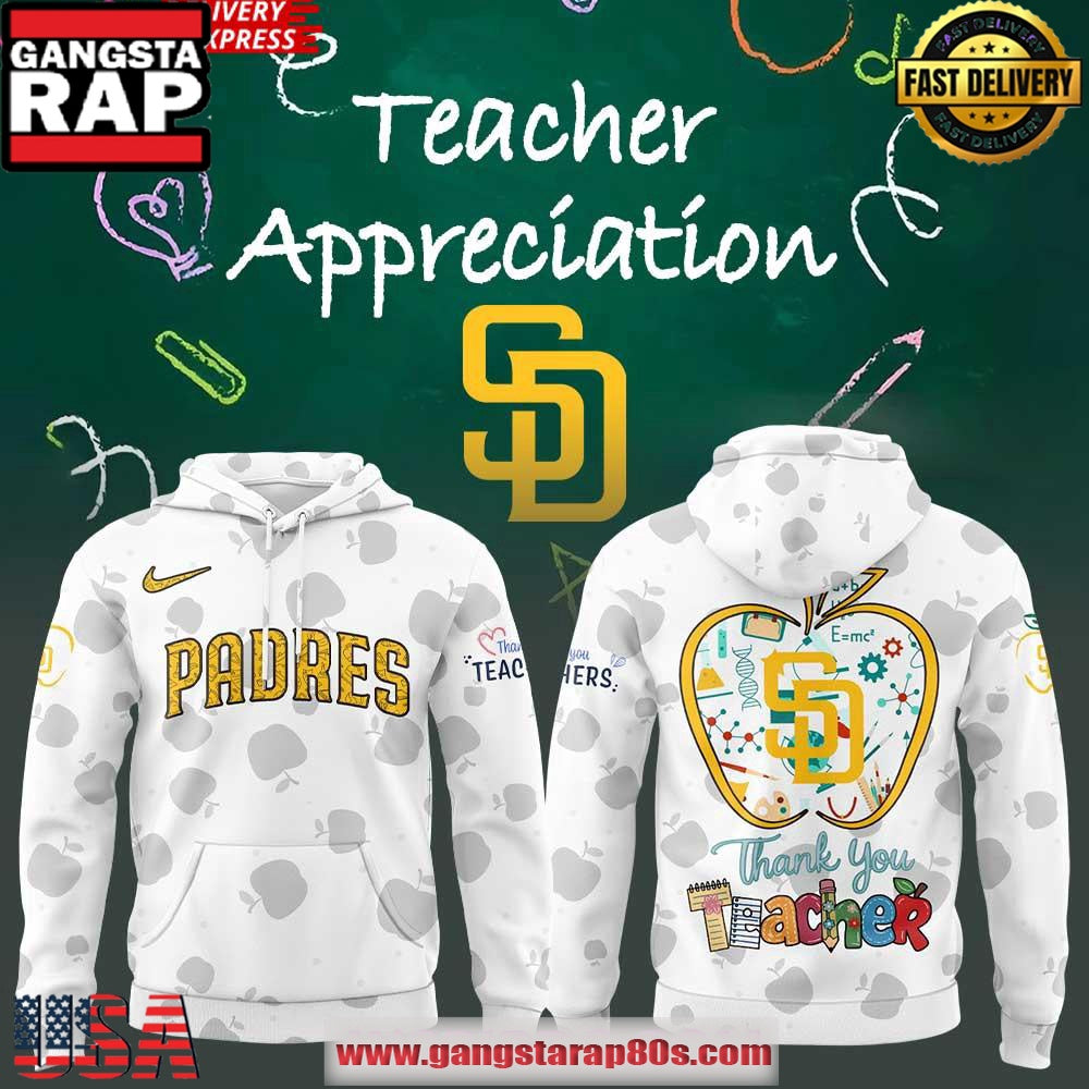San Diego Padres Teacher Appreciation 2025 Unisex Hoodie
