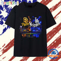 San Diego Padres vs Los Angeles Dodgers Bleed Blue T Shirt