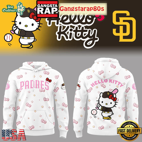 San Diego Padres x Hello Kitty 2026 Crossover Unisex Hoodie Shirt
