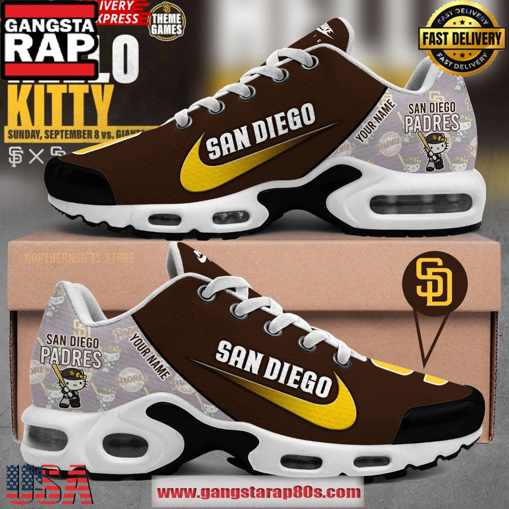 San Diego Padres x Hello Kitty Custom Air Max Plus Shoes Running Sneakers