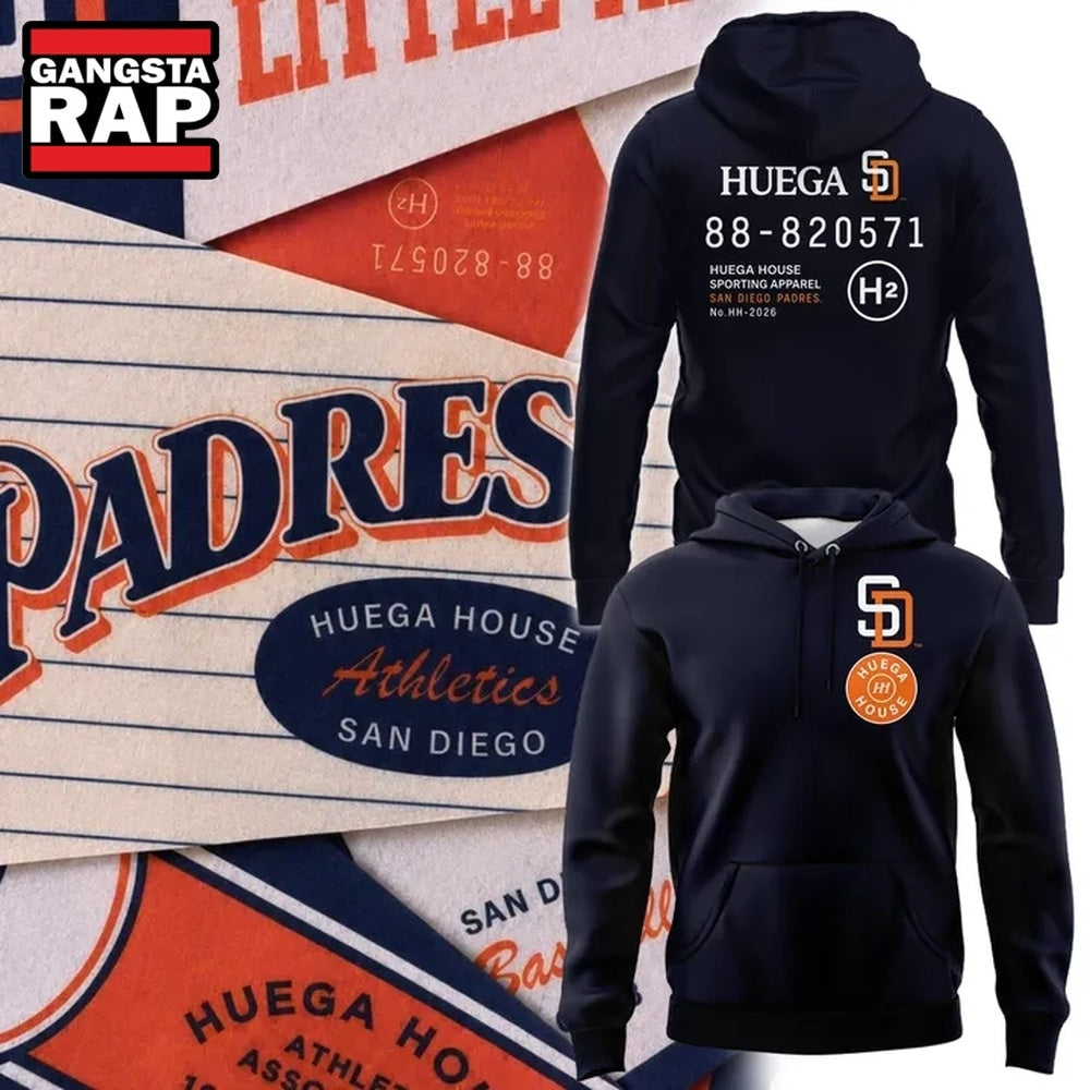 San Diego Padres x Huega House Black Hoodie