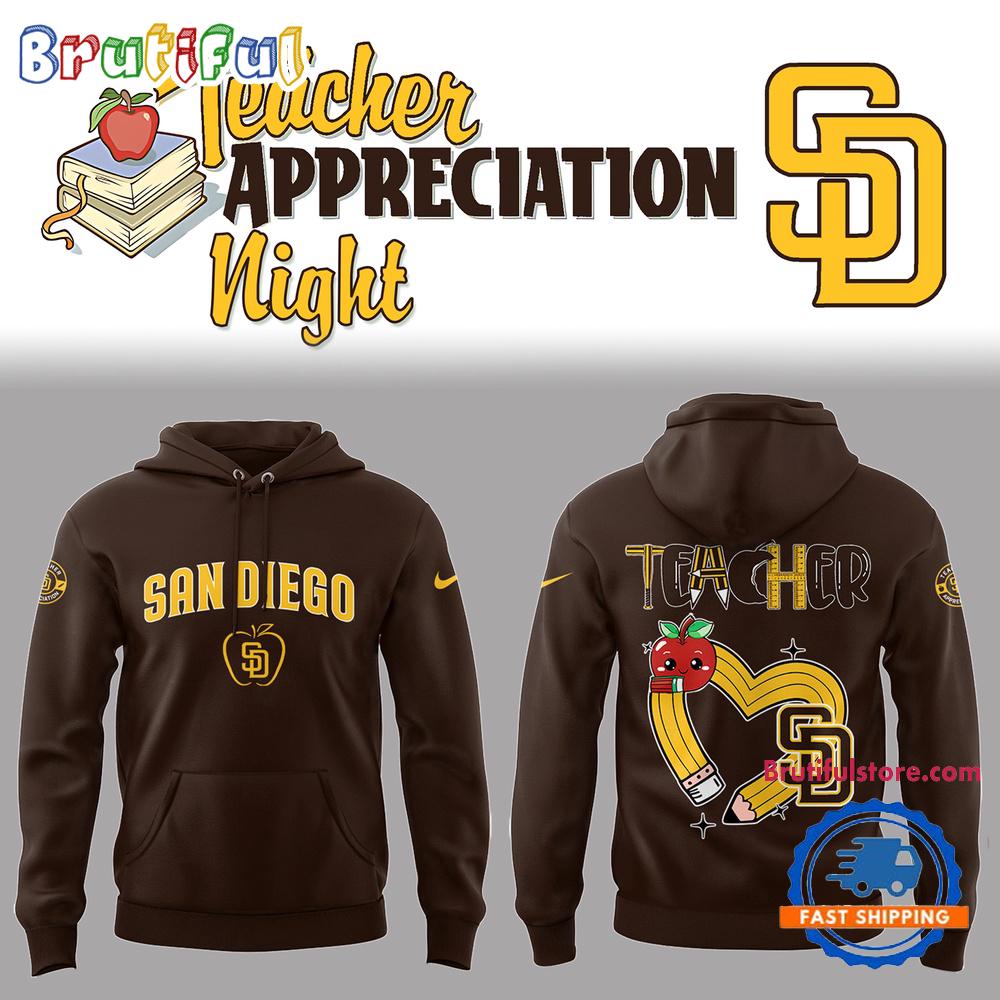 San Diego Padres x Teacher Appreciation Night 2025 Hoodie Shirt