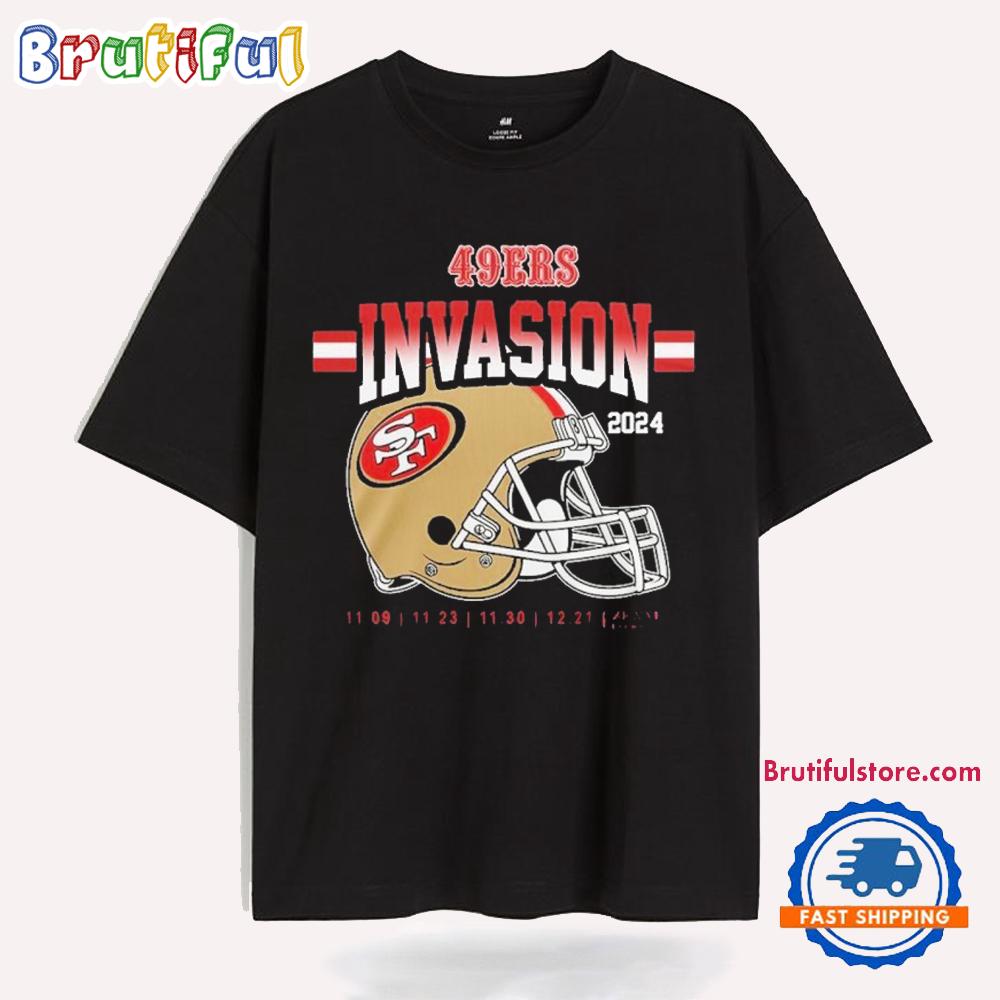 San Francisco 49ers 2024 Invasion Tour T Shirt