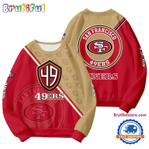 San Francisco 49ers 2025 NFL Customized Round Neck Sweatshirt
