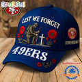 San Francisco 49ers 2025 NFL Lest We Forget Remembrance Classic Cap