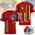 San Francisco 49ers 2026 NFL Juneteenth Freedom Limited Edition 3D Shirt