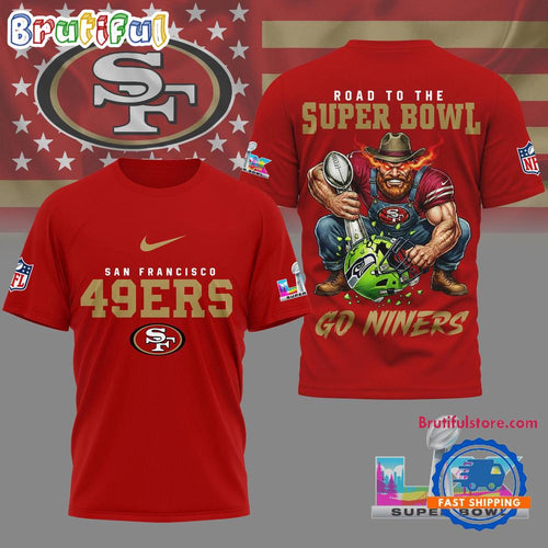 San Francisco 49ers 2026 NFL Road To Super Bowl Special New 3D Shirt