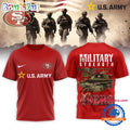 San Francisco 49ers 2026 NFL US Army Military Strength Limited 3D Shirt