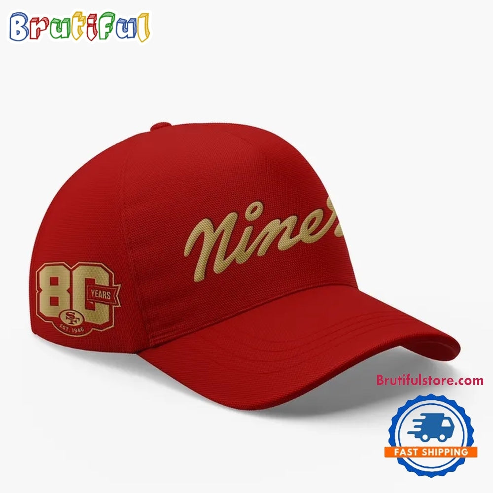 San Francisco 49ers 80th Year Anniversary 2026 Exclusive Cap