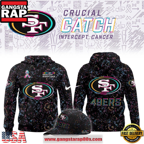 San Francisco 49ers Crucial Catch Intercept Cancer 2025 Limited Edition Hoodie Shirt