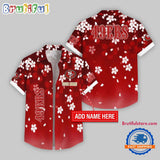 San Francisco 49ers Five-petaled Flower Pattern Hawaii Shirt