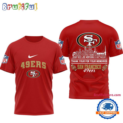 San Francisco 49ers Football Legends of the Game 3D Shirt