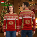 San Francisco 49ers Geometric Knit Pattern Ugly Christmas Sweater