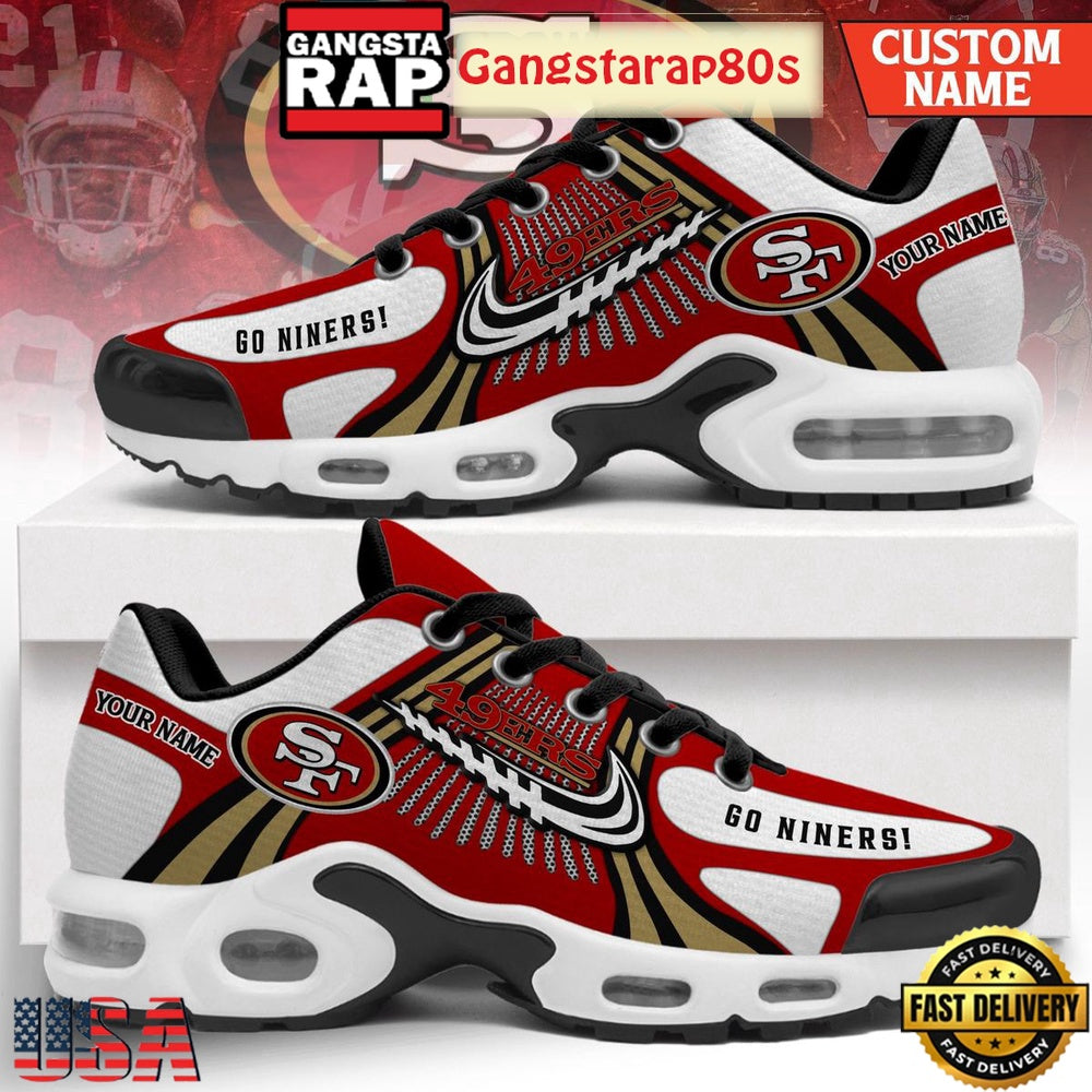 San Francisco 49ers Go Niners Limited Edition Air Max Plus Shoes Running Sneakers