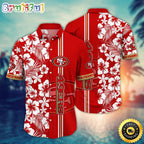 San Francisco 49ers Hawaii Shirt Flower Exotic Island Fashion