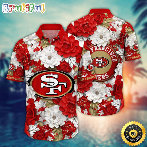 San Francisco 49ers Hawaii Shirt Flower Summer Vibes