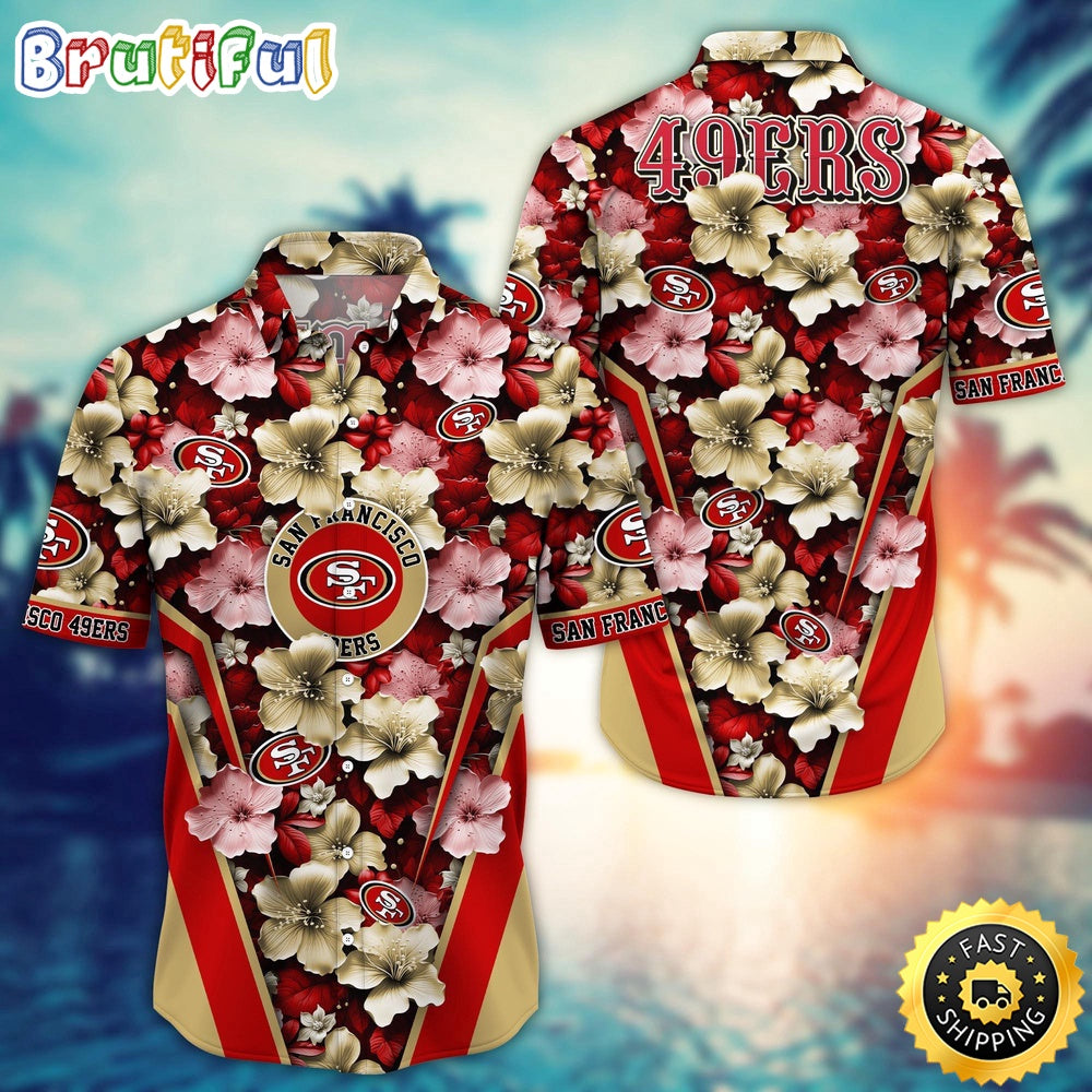 San Francisco 49ers Hawaii Shirt Flower Tropical Getaway Shirts