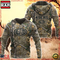 NFL San Francisco 49ers Hunting Camo 3D Hoodies