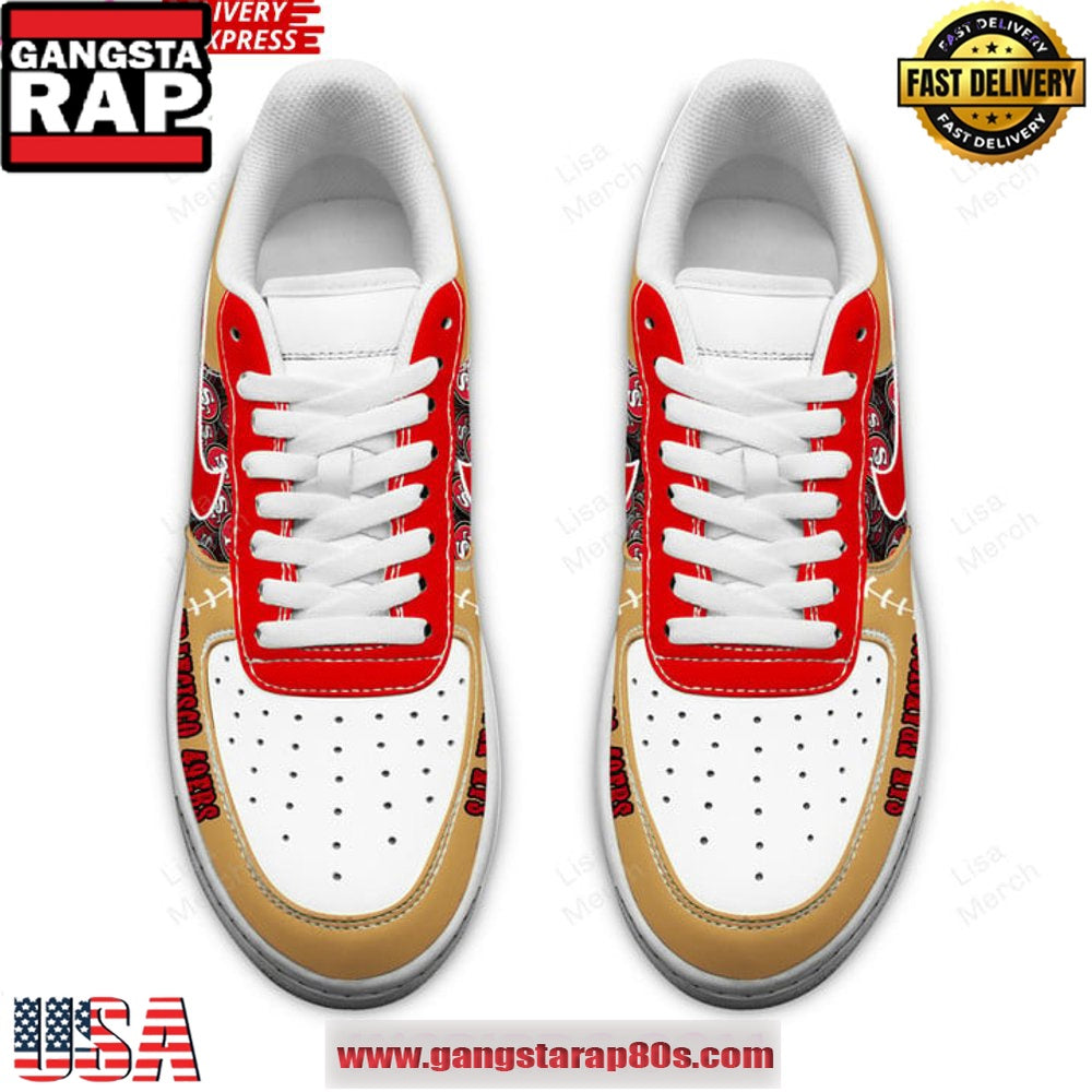 San Francisco 49ers Limited Edition Air Force 1 Running Sneakers Shoes