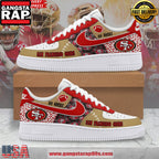 San Francisco 49ers Limited Edition Air Force 1 Running Sneakers Shoes