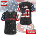 San Francisco 49ers NFL American Pride Custom Baseball Jersey Shirt