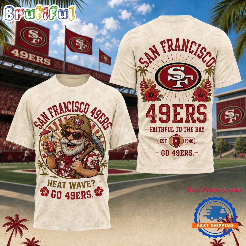 San Francisco 49ers NFL Beach Vibes Summer Limited Edition 3D Shirt