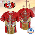 San Francisco 49ers NFL Blessed Beyond The Score Baseball Jersey