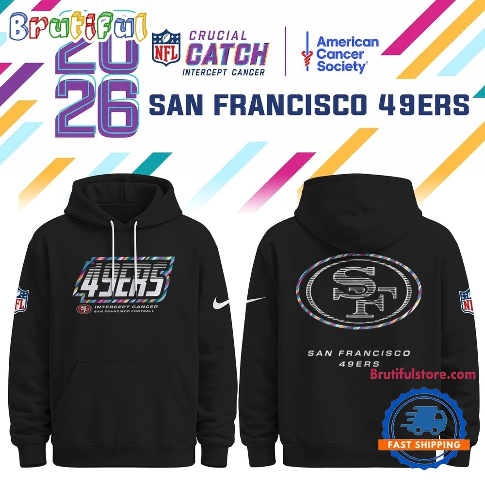 San Francisco 49ers NFL Crucial Catch 2026 Limited Edition Black Hoodie Shirt