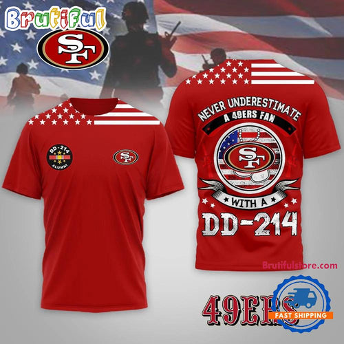 San Francisco 49ers NFL DD-214 Alumni Limited Edition 3D Shirt
