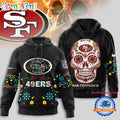 San Francisco 49ers NFL Dia de los Muertos Limited Editions Hoodie Shirt