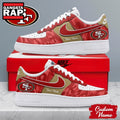 San Francisco 49ers NFL End Zone Energy Air Force 1 Sneaker Shoes