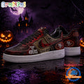 San Francisco 49ers NFL Fear The Team Halloween Air Force 1 Shoes Sneakers