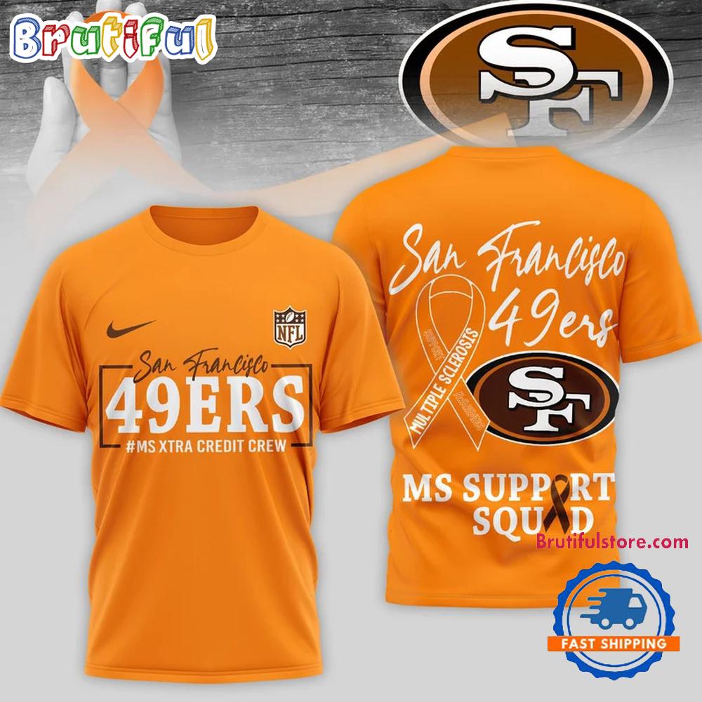 San Francisco 49ers NFL Multiple Scleross Support 3D T Shirt