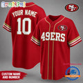 San Francisco 49ers NFL Team Pride Baseball Jersey