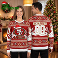 San Francisco 49ers Personalized Custom Name Number Ugly Christmas Sweater