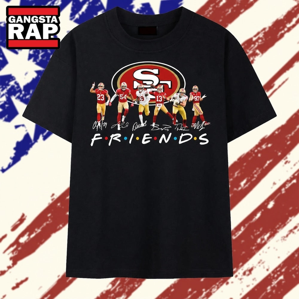 San Francisco 49ers Team Signatures TV Show Parody Graphic T Shirt