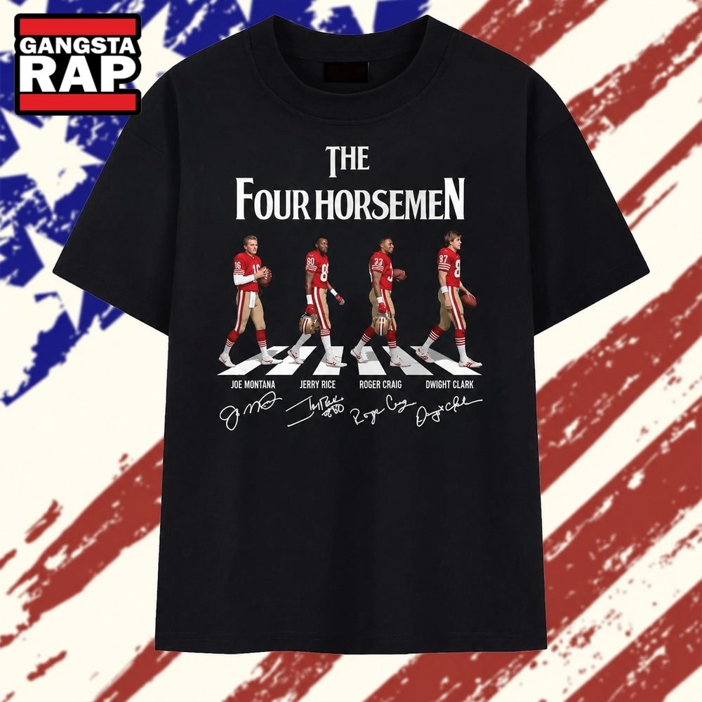 San Francisco 49ers The Four Horsemen Abbey Road Signatures T Shirt