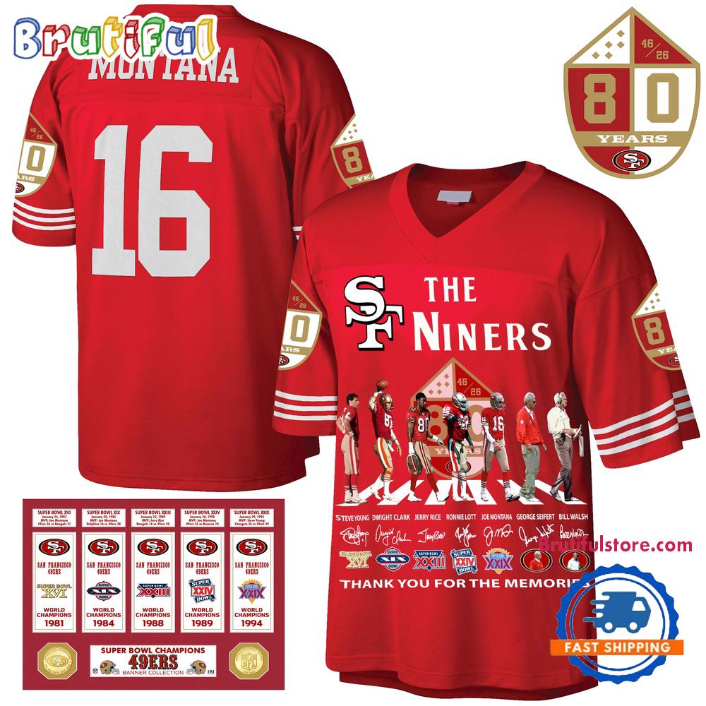 San Francisco 49ers The Niners 2025 Football Jersey