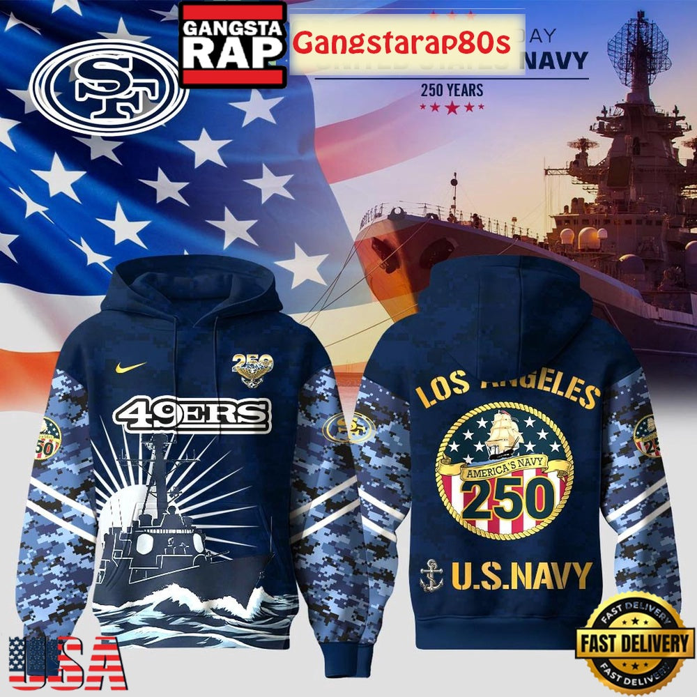 San Francisco 49ers x US Navy 250 Years Unisex Hoodie