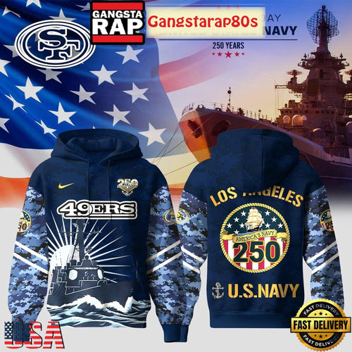 San Francisco 49ers x US Navy 250 Years Unisex Hoodie