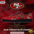San Francisco Football NFL Team Logo Air Force 1 Sneakers Shoes Sneakers