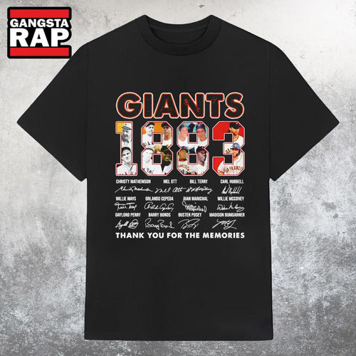 San Francisco Giants 1883 Thank You for the Memories Signature T Shirt