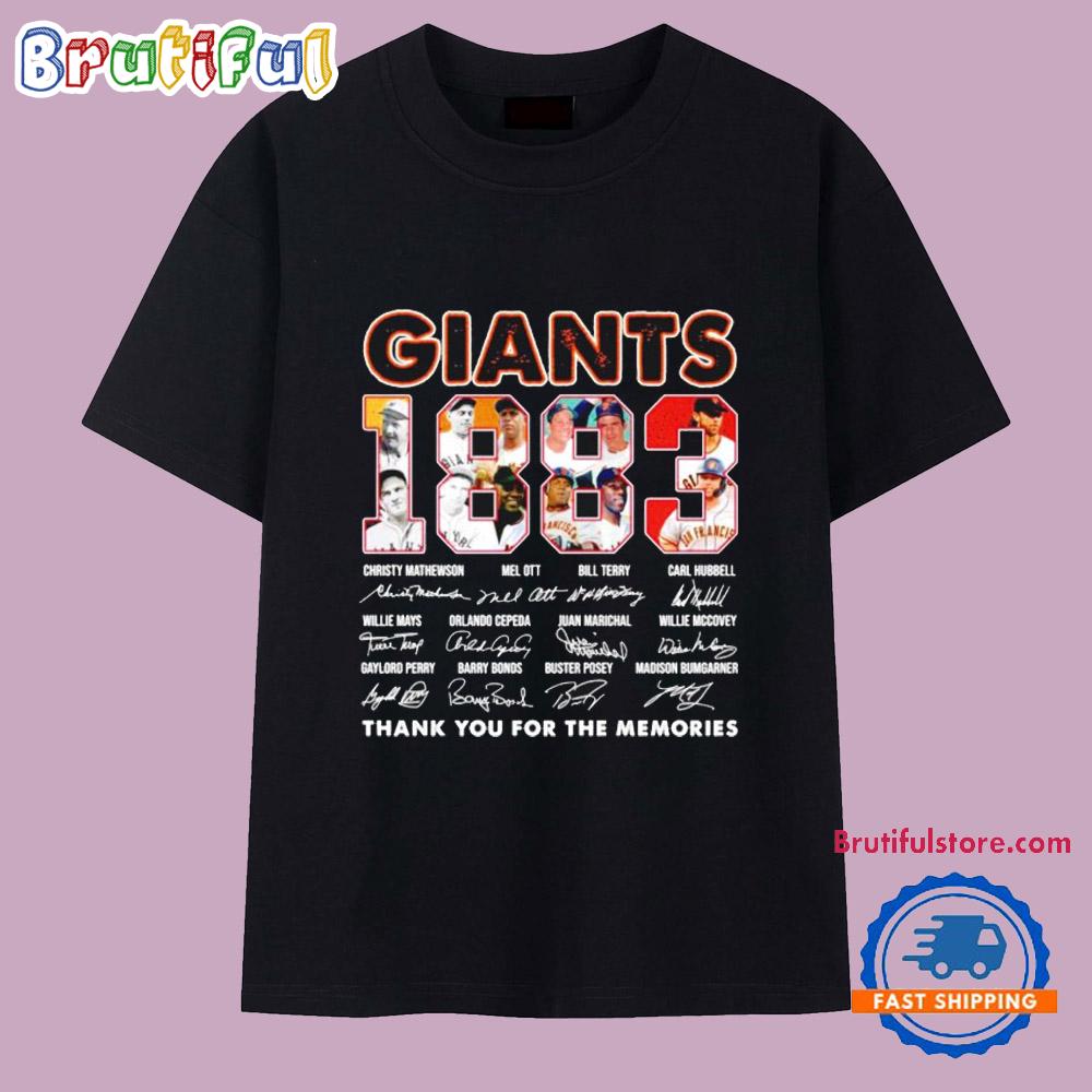 San Francisco Giants 1883 Thank You for the Memories T Shirt